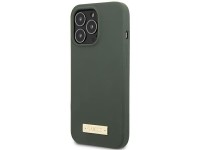 Funda rígida Guess GUHMP13XSPLA para iPhone 13 Pro Max de 6,7" en color verde/caqui, con placa de si Funda rígida Guess GUHMP13XSPLA para iPhone 13 Pro Max de 6,7" en color verde/caqui, con placa de si