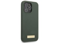 Funda rígida Guess GUHMP13XSPLA para iPhone 13 Pro Max de 6,7" en color verde/caqui, con placa de si Funda rígida Guess GUHMP13XSPLA para iPhone 13 Pro Max de 6,7" en color verde/caqui, con placa de si