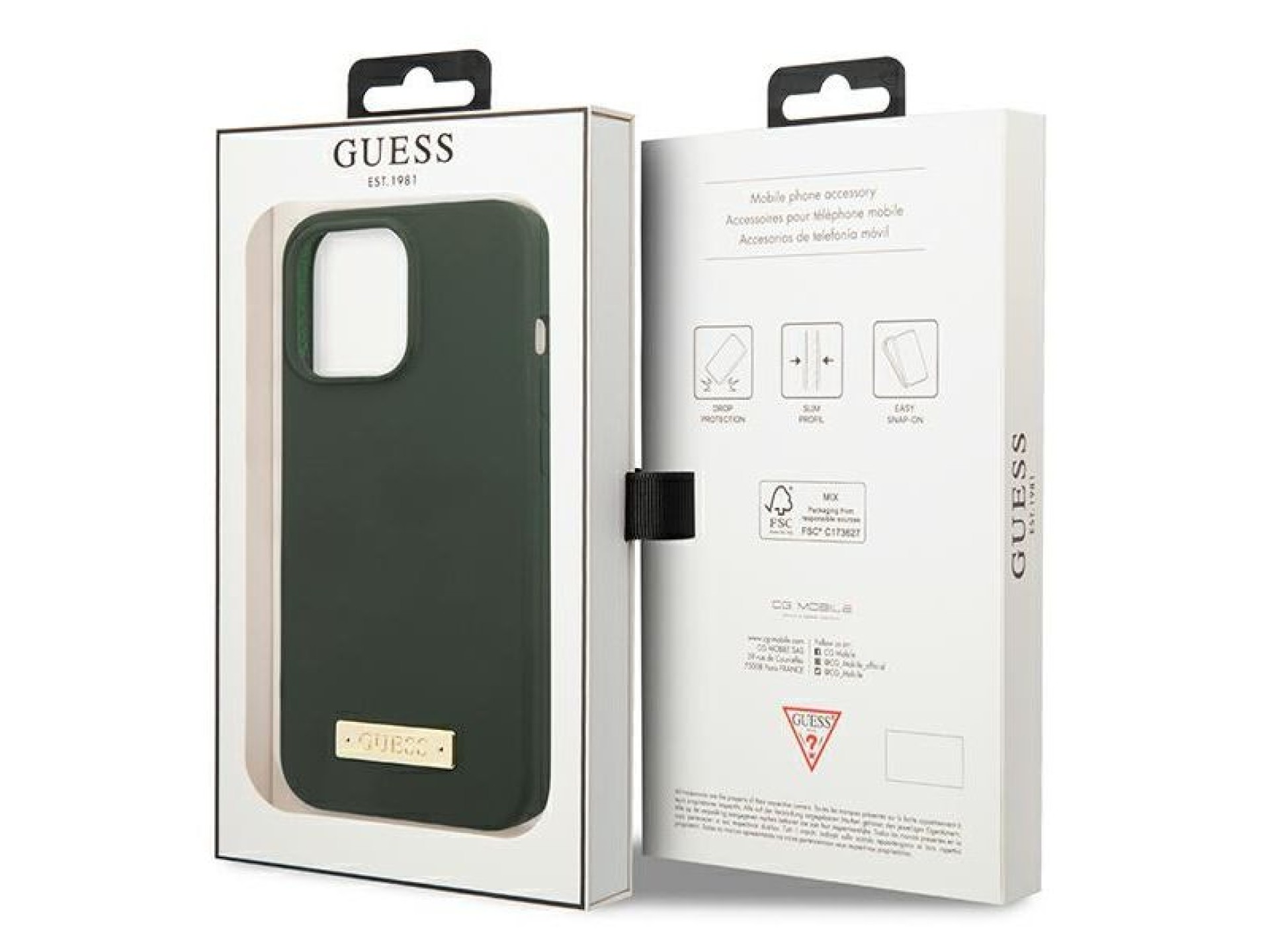 Funda rígida Guess GUHMP13XSPLA para iPhone 13 Pro Max de 6,7
