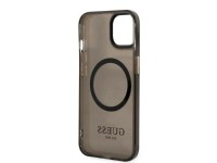 Capa Guess Gold Outline Translucent MagSafe para iPhone 13 - preta Capa Guess Gold Outline Translucent MagSafe para iPhone 13 - preta