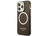 Guess Gold Outline Translucent MagSafe Case for iPhone 13 Pro / iPhone 13 - Black Guess Gold Outline Translucent MagSafe Case for iPhone 13 Pro / iPhone 13 - Black