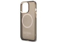 Funda translúcida Guess Gold Outline MagSafe para iPhone 13 Pro Max - negra Funda translúcida Guess Gold Outline MagSafe para iPhone 13 Pro Max - negra