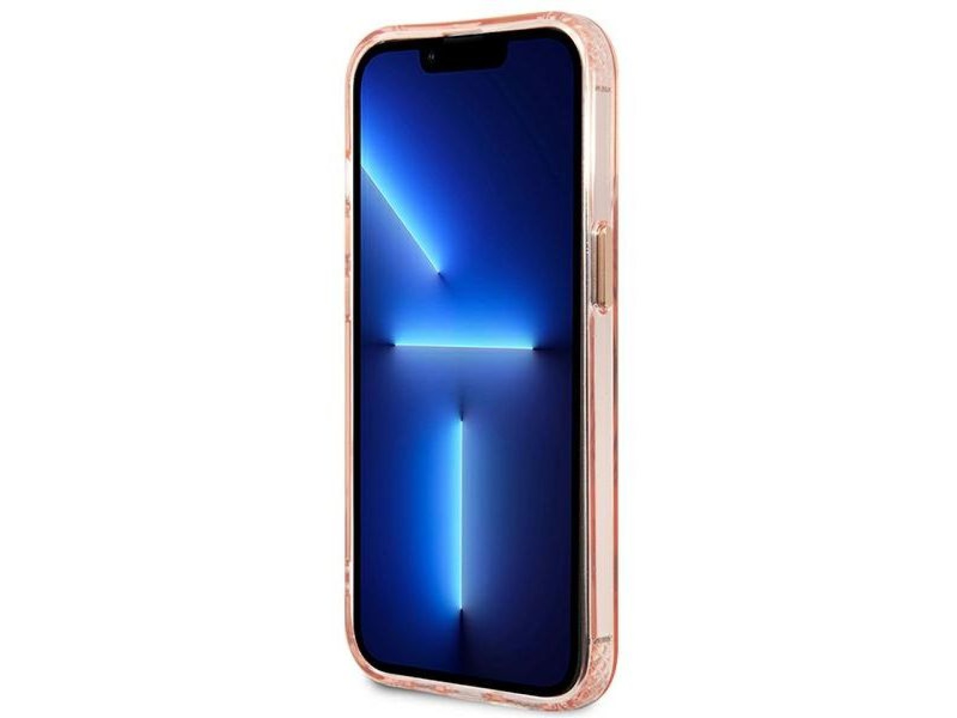 Capa Guess Gold Outline Translucent MagSafe para iPhone 13 Pro Max - rosa