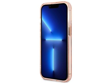 Guess Gold Outline Translucent MagSafe case for iPhone 13 Pro Max - pink Guess Gold Outline Translucent MagSafe case for iPhone 13 Pro Max - pink