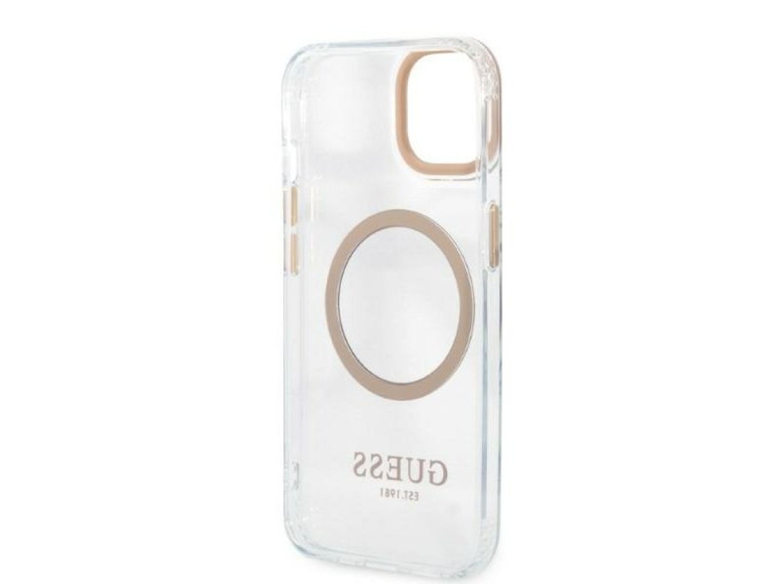 Guess GUHMP13MHTRMD iPhone 13 6.1 "gold / gold hard case Metal Outline Magsafe