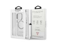 Guess Metal Outline MagSafe case for iPhone 13 Pro / iPhone 13 - silver Guess Metal Outline MagSafe case for iPhone 13 Pro / iPhone 13 - silver