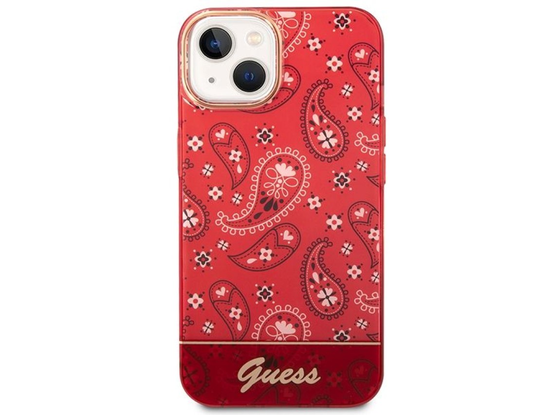 Guess GUHCP14MHGBNHR iPhone 14 Plus 6.7" red/red hardcase Bandana Paisley