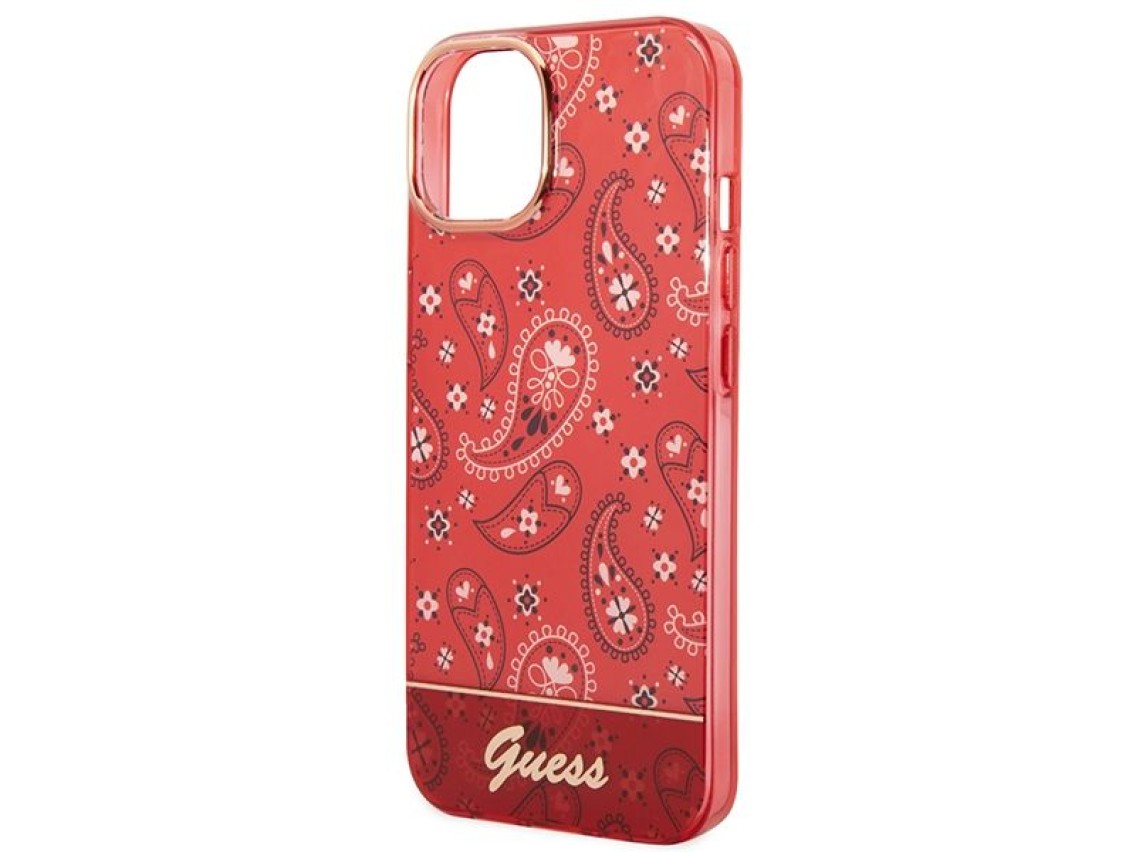 Guess GUHCP14MHGBNHR iPhone 14 Plus 6.7" red/red hardcase Bandana Paisley