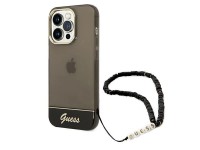 Guess GUHCP14XHGCOHK iPhone 14 Pro Max 6,7 "black / black hardcase Translucent Pearl Strap