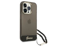 Guess GUHCP14XHGCOHK iPhone 14 Pro Max 6,7 "black / black hardcase Translucent Pearl Strap
