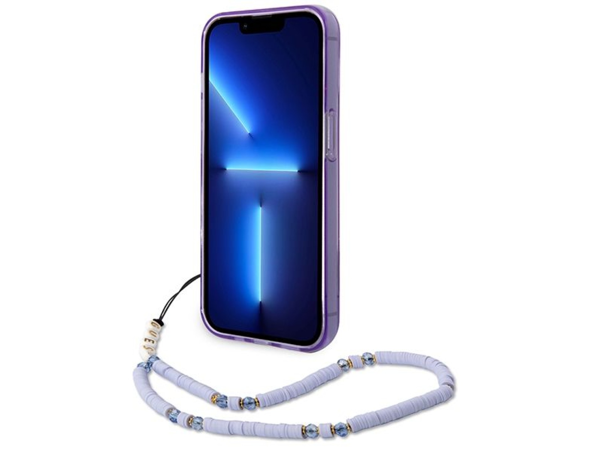 Capa rígida roxa/roxa Guess GUHCP14LHGCOHU para iPhone 14 Pro de 6,1