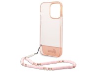 Guess GUHCP14XHGCOHP iPhone 14 Pro Max 6.7" pink/pink hardcase Translucent Pearl Strap Guess GUHCP14XHGCOHP iPhone 14 Pro Max 6.7" pink/pink hardcase Translucent Pearl Strap