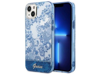 Guess GUHCP14MHGPLHB iPhone 14 Plus 6.7" blue/blue hardcase Porcelain Collection Guess GUHCP14MHGPLHB iPhone 14 Plus 6.7" blue/blue hardcase Porcelain Collection