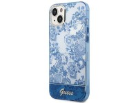Guess GUHCP14MHGPLHB iPhone 14 Plus 6.7" capa rígida azul/azul Coleção Porcelana Guess GUHCP14MHGPLHB iPhone 14 Plus 6.7" capa rígida azul/azul Coleção Porcelana