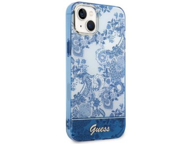 Guess GUHCP14MHGPLHB iPhone 14 Plus 6.7" blue/blue hardcase Porcelain Collection Guess GUHCP14MHGPLHB iPhone 14 Plus 6.7" blue/blue hardcase Porcelain Collection