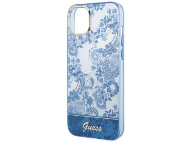 Guess GUHCP14MHGPLHB iPhone 14 Plus 6.7" blue/blue hardcase Porcelain Collection Guess GUHCP14MHGPLHB iPhone 14 Plus 6.7" blue/blue hardcase Porcelain Collection