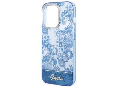 Guess GUHCP14LHGPLHB iPhone 14 Pro 6.1" blue/blue hardcase Porcelain Collection Guess GUHCP14LHGPLHB iPhone 14 Pro 6.1" blue/blue hardcase Porcelain Collection