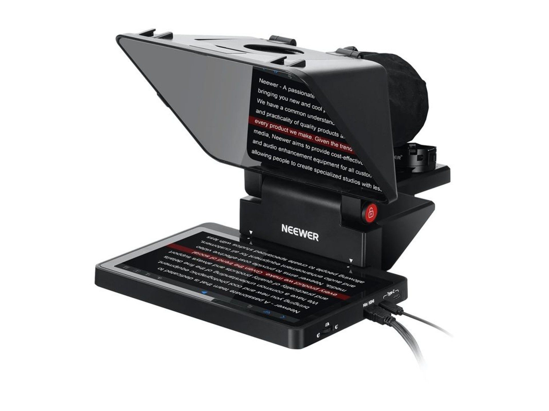 Teleprompter Neewer X11 TM8 com monitor integrado