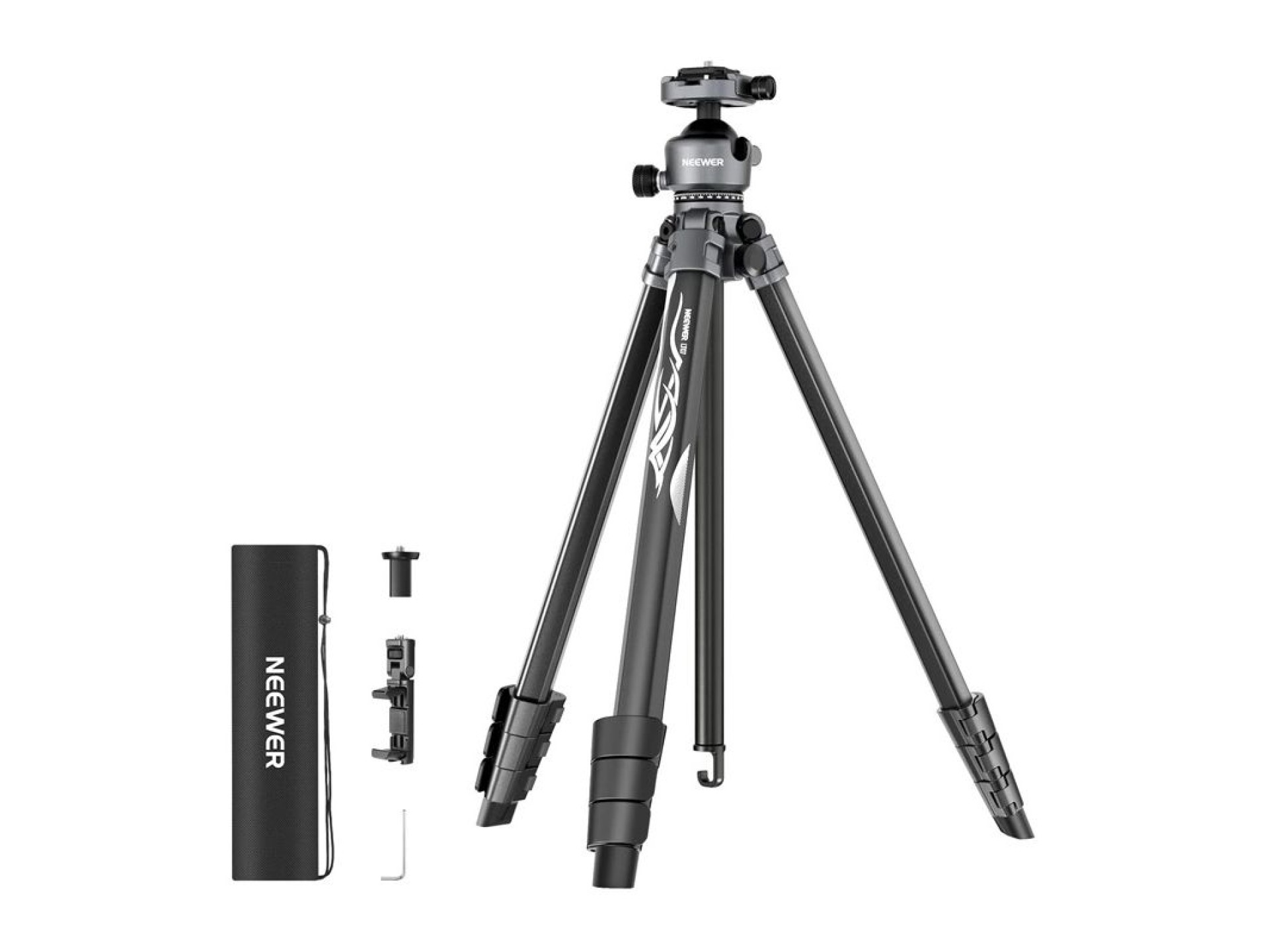 Trípode de viaje de aluminio Neewer LT07 con rótula