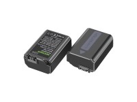 Conjunto com 2 baterias de substituição Sony e um carregador NEEWER NP-FW50. Conjunto com 2 baterias de substituição Sony e um carregador NEEWER NP-FW50.