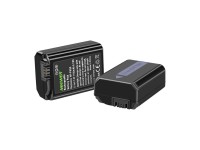 Conjunto com 2 baterias de substituição Sony e um carregador NEEWER NP-FW50. Conjunto com 2 baterias de substituição Sony e um carregador NEEWER NP-FW50.