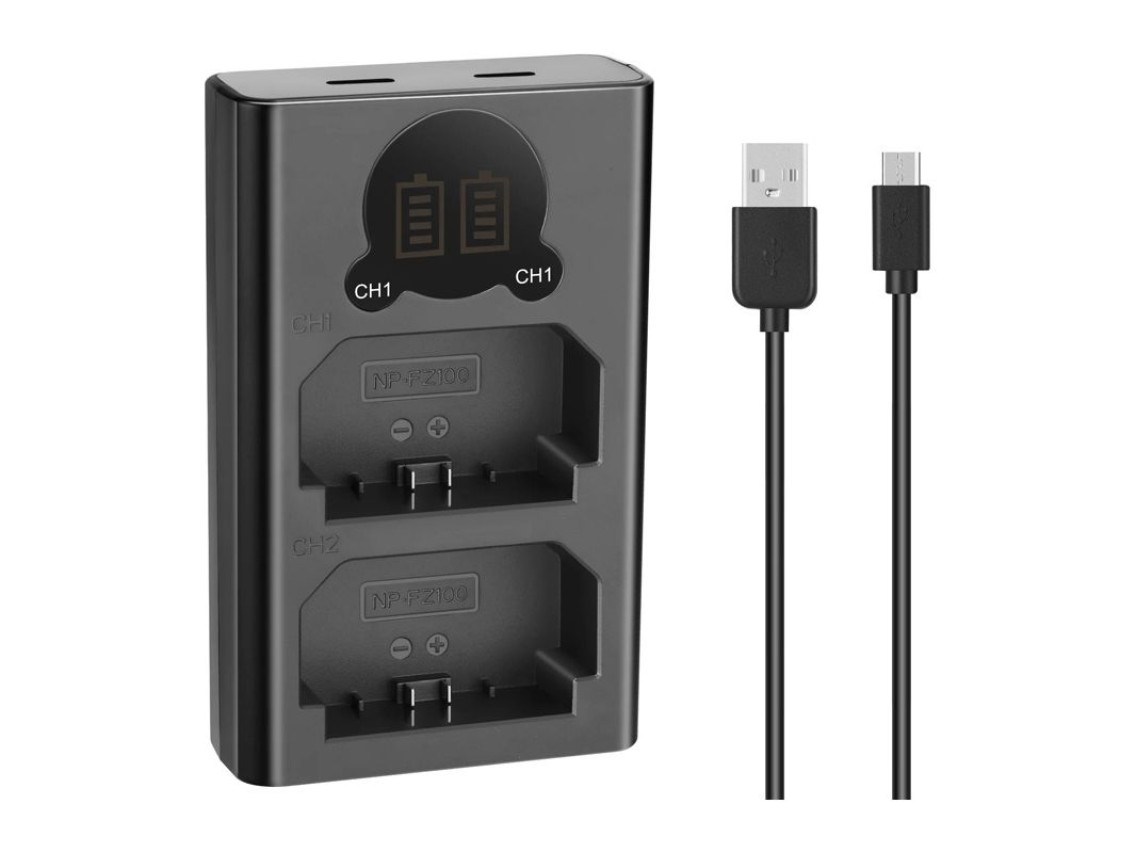 NEEWER DL-FZ100 Dual Battery Charger for NP-FZ100-S Batteries