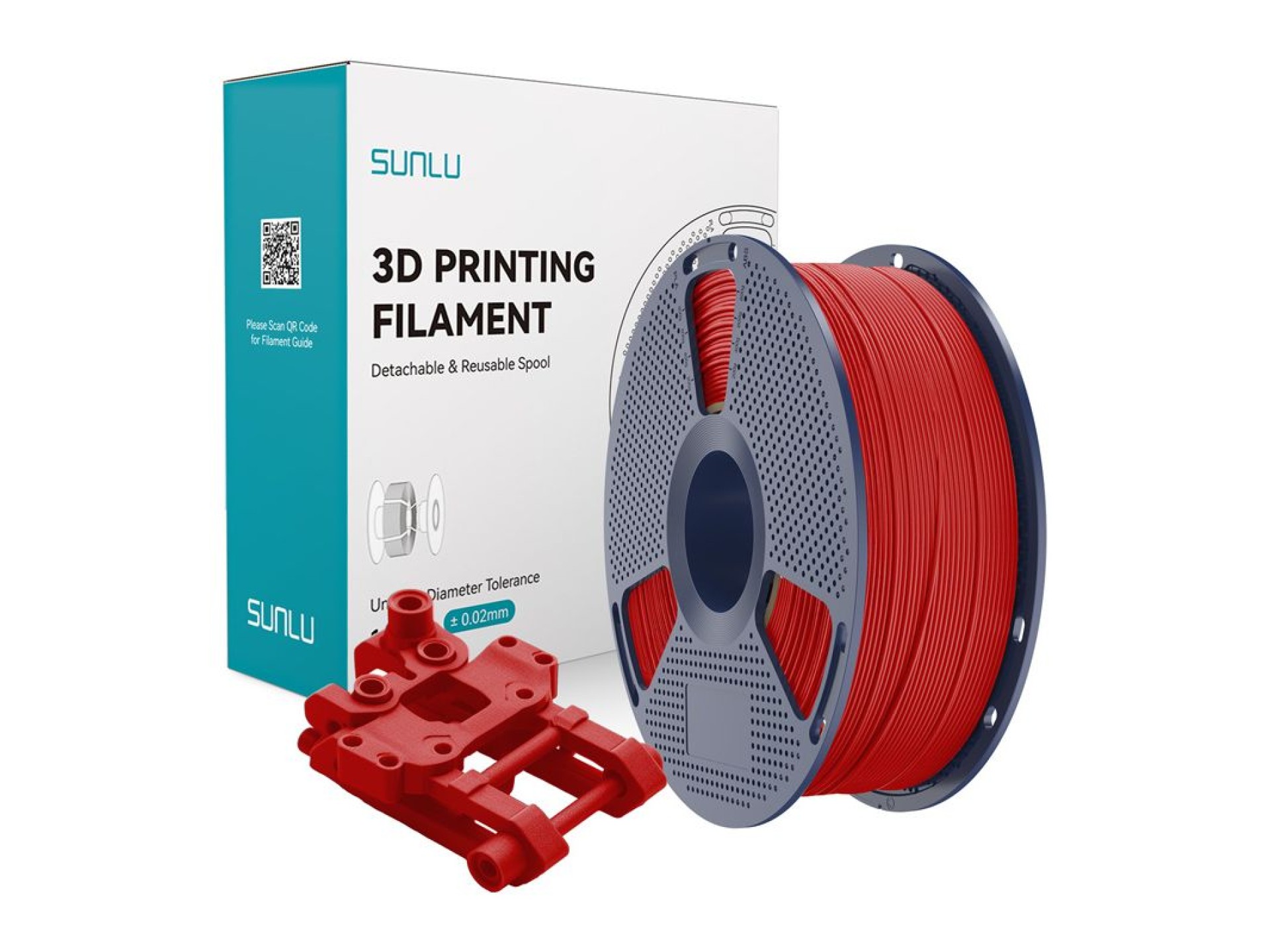 Filamento ABS Sunlu (Vermelho)