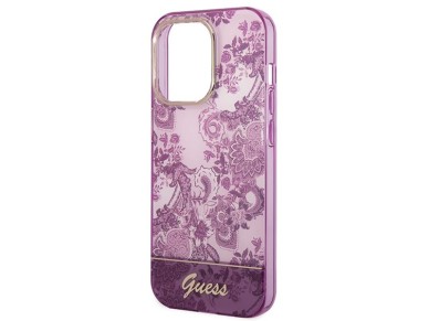 Guess Porcelain Collection case for iPhone 14 Pro Max - fuchsia Guess Porcelain Collection case for iPhone 14 Pro Max - fuchsia