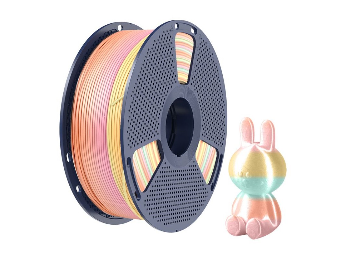 Sunlu PLA+ Silk Filament (Rainbow) 05