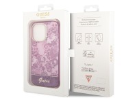 Capa Guess Porcelain Collection para iPhone 14 Pro Max - fúcsia Capa Guess Porcelain Collection para iPhone 14 Pro Max - fúcsia