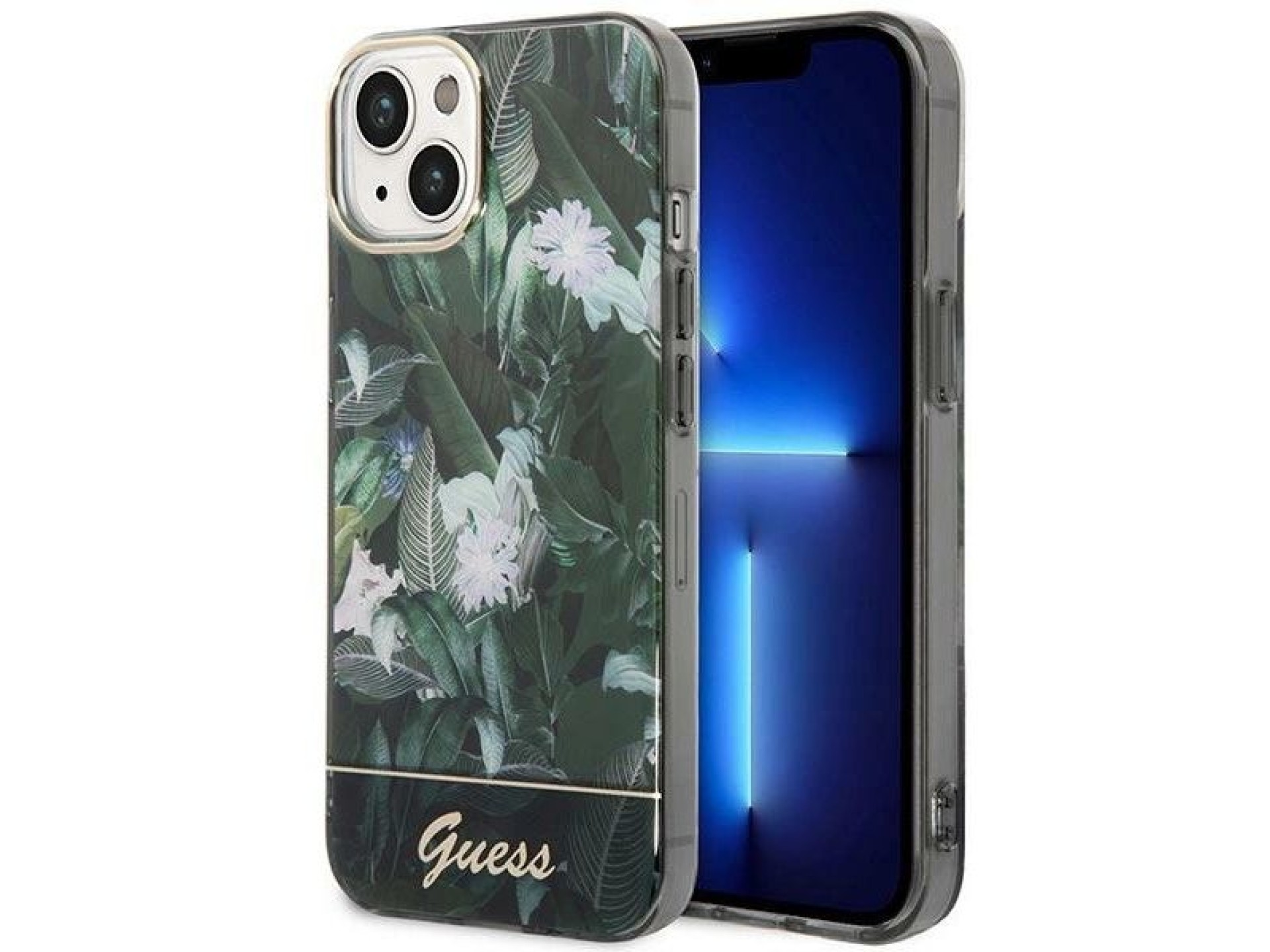 Capa rígida verde/verde Guess GUHCP14MHGJGHA para iPhone 14 Plus 6.7