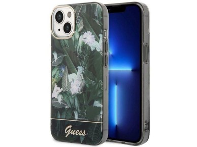 Guess GUHCP14MHGJGHA iPhone 14 Plus 6.7" green/green hardcase Jungle Collection Guess GUHCP14MHGJGHA iPhone 14 Plus 6.7" green/green hardcase Jungle Collection