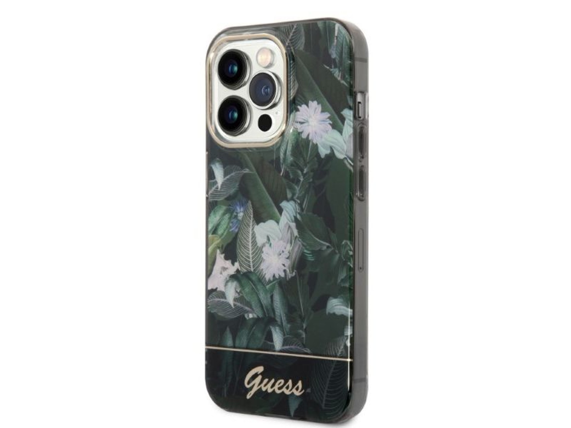 Capa rígida verde/verde Guess GUHCP14LHGJGHA para iPhone 14 Pro de 6,1