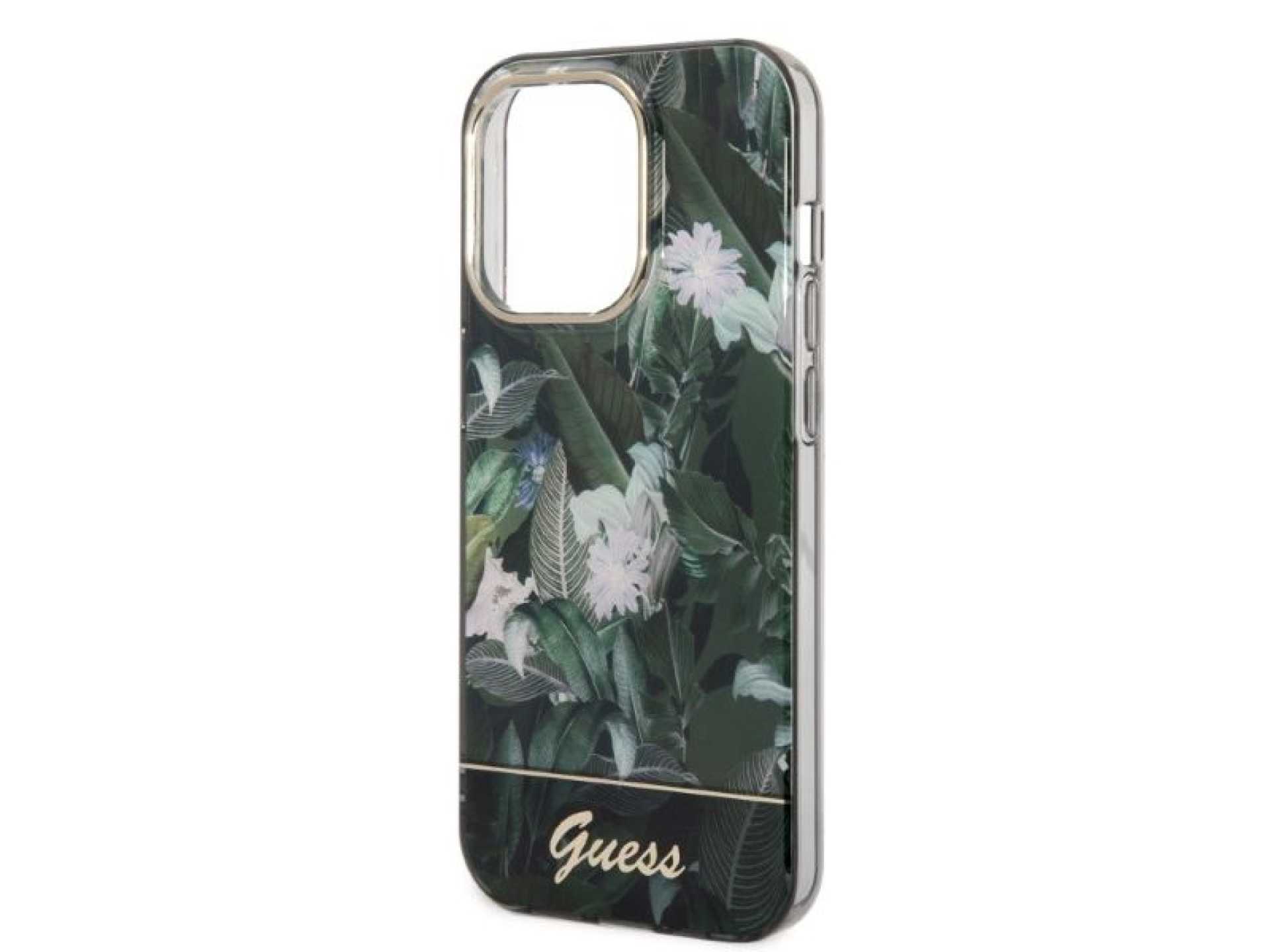 Guess Jungle Collection case for iPhone 14 Pro Max - green