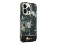 Guess Jungle Collection case for iPhone 14 Pro Max - green Guess Jungle Collection case for iPhone 14 Pro Max - green
