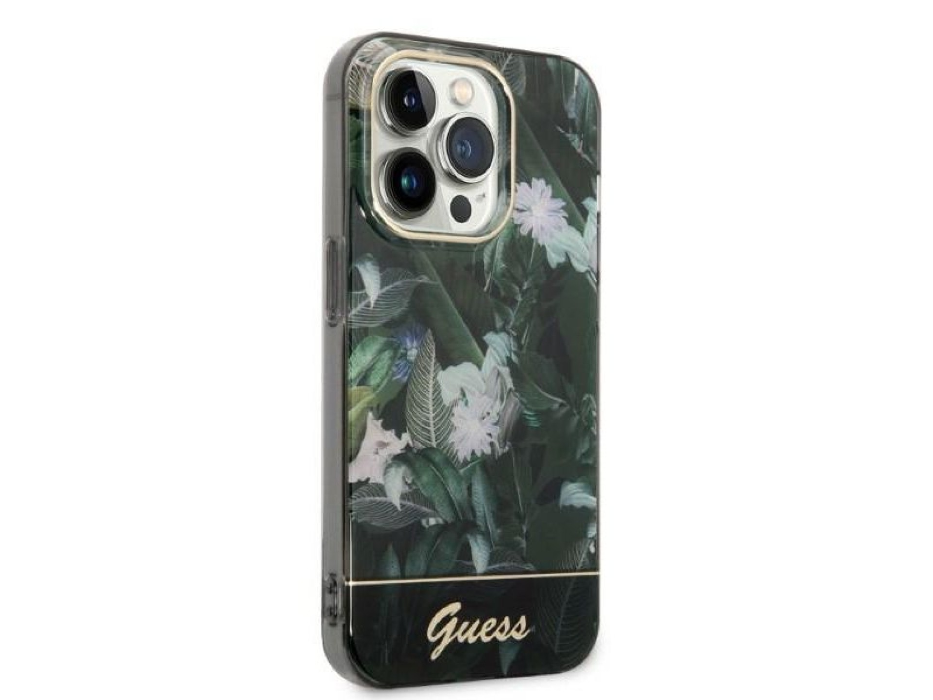 Guess Jungle Collection case for iPhone 14 Pro Max - green
