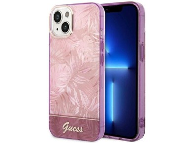 Guess GUHCP14MHGJGHP iPhone 14 Plus 6.7 "pink / pink hardcase Jungle Collection Guess GUHCP14MHGJGHP iPhone 14 Plus 6.7 "pink / pink hardcase Jungle Collection