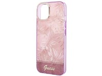 Funda rígida rosa para iPhone 14 Plus de 6,7" de Guess GUHCP14MHGJGHP, colección Jungle. Funda rígida rosa para iPhone 14 Plus de 6,7" de Guess GUHCP14MHGJGHP, colección Jungle.