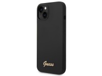 Funda Guess GUHCP14MSLSMK para iPhone 14 Plus de 6,7" negra/negra, rígida, de silicona con logo dora Funda Guess GUHCP14MSLSMK para iPhone 14 Plus de 6,7" negra/negra, rígida, de silicona con logo dora