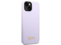 Guess GUHCP14SSLSMU iPhone 14 6.1" purple/purple hard case Silicone Vintage Gold Logo