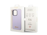 Guess GUHCP14LSLSMU iPhone 14 Pro 6.1" purple/purple hard case Silicone Vintage Gold Logo Guess GUHCP14LSLSMU iPhone 14 Pro 6.1" purple/purple hard case Silicone Vintage Gold Logo