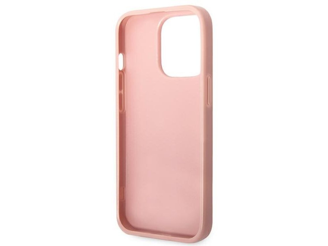 Capa Guess Glitter Script para iPhone 14 Pro Max - Rosa