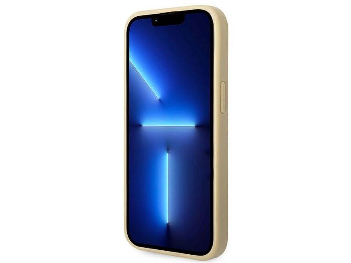 Guess Glitter Script Case for iPhone 14 Plus - Gold