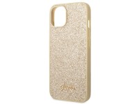 Guess Glitter Script Case for iPhone 14 Plus - Gold Guess Glitter Script Case for iPhone 14 Plus - Gold