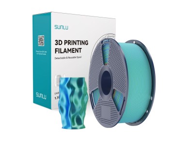 Sunlu PLA+ Silk Dual Color Filament (blue-green) Sunlu PLA+ Silk Dual Color Filament (blue-green)