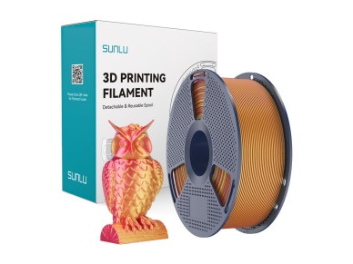 Sunlu PLA+ Silk Dual Color Filament (Red and Gold) Sunlu PLA+ Silk Dual Color Filament (Red and Gold)