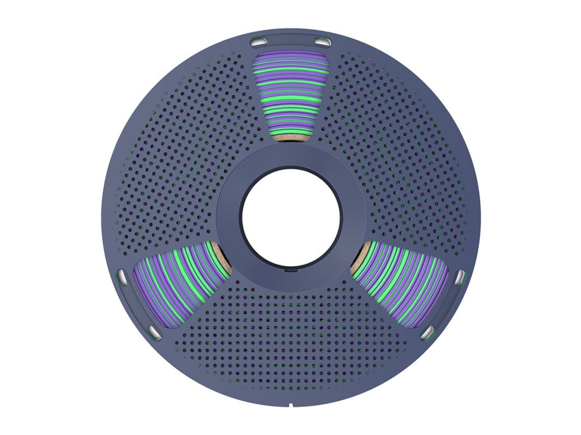Sunlu PLA+ Silk Dual Color Filament (green and purple)