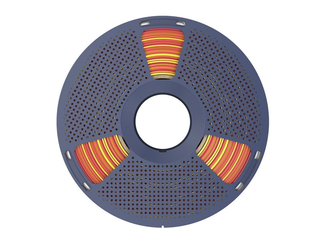Sunlu PLA+ Silk Dual Color Filament (Red and Gold)