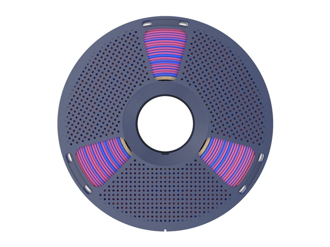 Sunlu PLA+ Silk Dual Color Filament (Red and Blue)