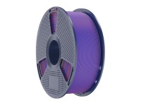 Filamento Sunlu PLA+ Silk de duas cores (vermelho e azul)
